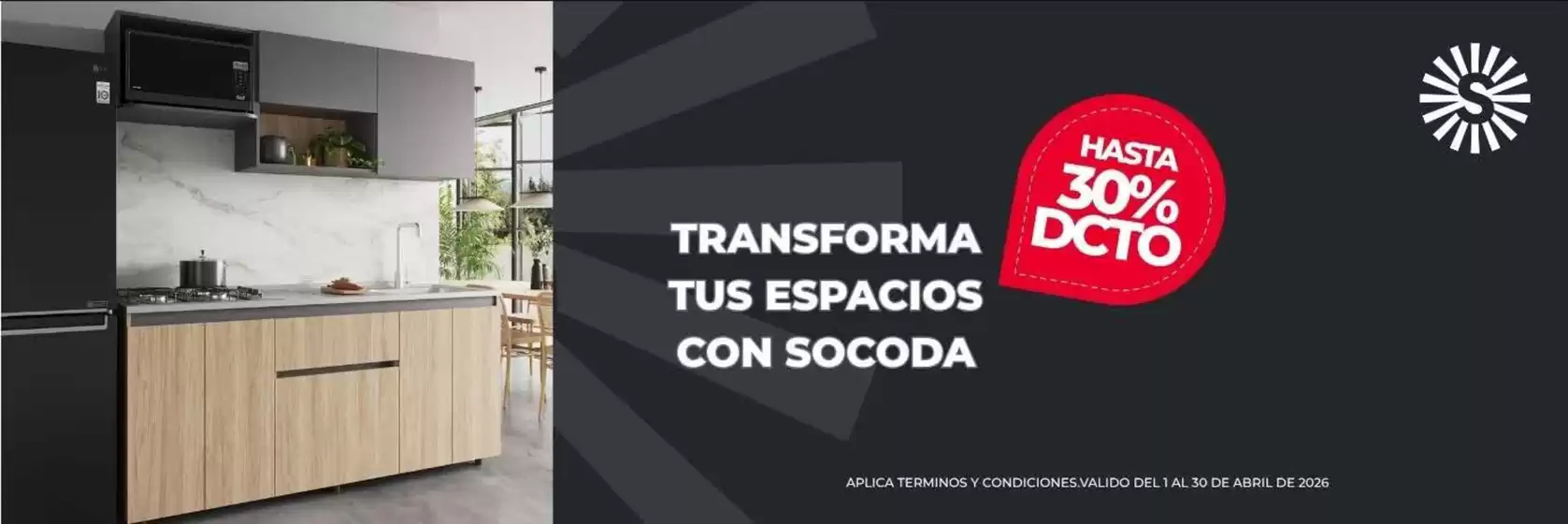 Catálogo Socoda en Santo Tomás | Transforma tus espacios con Socoda Hasta 30% OFF | 2026-04-16T00:00:00.000Z - 2026-04-30T00:00:00.000Z