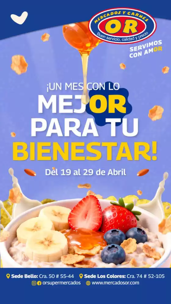 Catálogo Mercados OR en Bello | Un mes con lo mejOR para tu bienestar | 2026-04-19T00:00:00.000Z - 2026-04-29T00:00:00.000Z