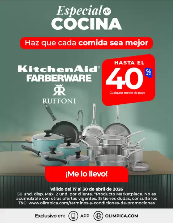 Catálogo Olímpica en Puente Aranda | Ofertas principales para ahorradores | 2026-04-17T00:00:00.000Z - 2026-04-30T00:00:00.000Z