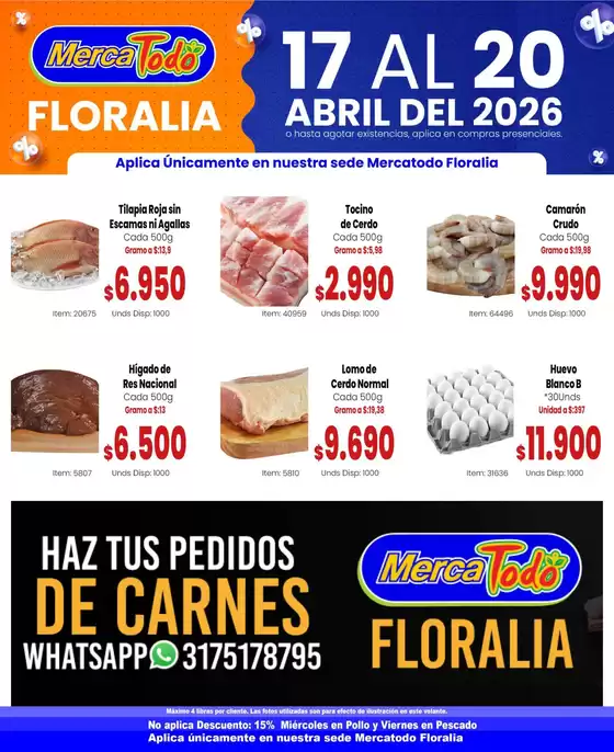 Catálogo MercaMío en Espinal | Nuestras mejores gangas | 2026-04-17T00:00:00.000Z - 2026-04-20T00:00:00.000Z
