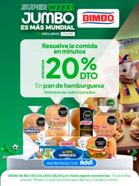 Catálogo Jumbo en El Carmen de Bolívar | Ofertas para cazadores de gangas | 2026-04-20T00:00:00.000Z - 2026-04-26T00:00:00.000Z