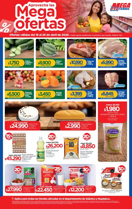 Catálogo MegaTiendas en San Onofre | Aprovecha las Mega Ofertas | 2026-04-20T00:00:00.000Z - 2026-04-26T00:00:00.000Z