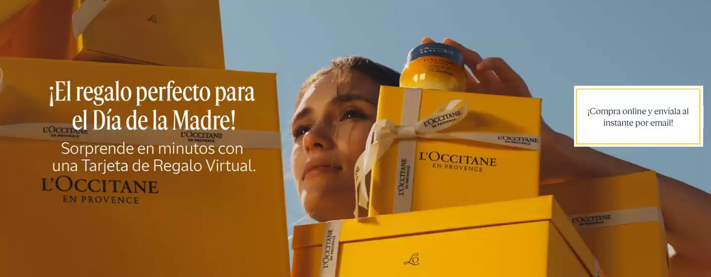 Catálogo L'Occitane en Bello | El regalo perfecto para el Día de la Madre, una Tarjeta de Regalo Virtual | 2026-04-20T00:00:00.000Z - 2026-05-10T00:00:00.000Z