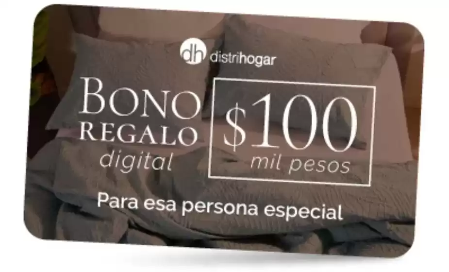 Catálogo Distrihogar | Selecciona el valor de tu bono de regalo | 2026-04-21T00:00:00.000Z - 2026-05-31T00:00:00.000Z