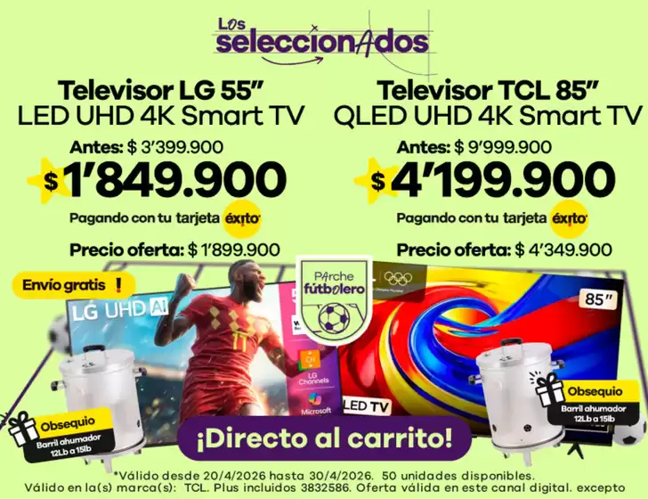 Catálogo Éxito en El Tambo Nariño | Ofertas Éxito | 2026-04-20T00:00:00.000Z - 2026-04-30T00:00:00.000Z