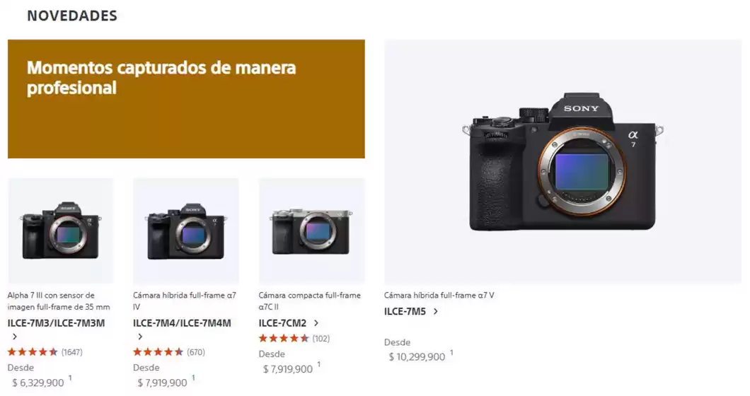 Catálogo Sony | Novedades | 2026-04-22T00:00:00.000Z - 2026-05-02T00:00:00.000Z