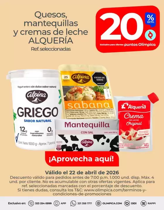 Catálogo Olímpica | Nuevas ofertas para descubrir | 2026-04-22T00:00:00.000Z - 2026-04-22T00:00:00.000Z