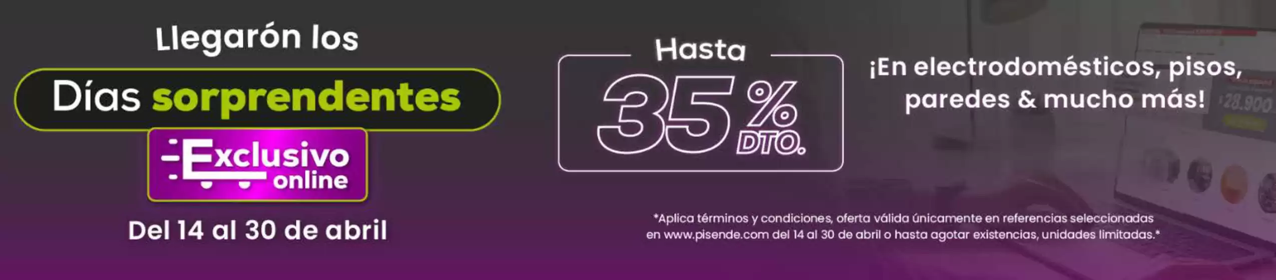 Catálogo Pisende | Días sorprendentes | 2026-04-22T00:00:00.000Z - 2026-04-30T00:00:00.000Z