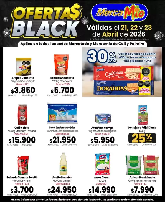 Catálogo MercaTodo en Calima | Ofertas principales y descuentos | 2026-04-21T00:00:00.000Z - 2026-04-23T00:00:00.000Z