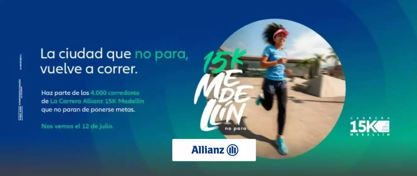 Catálogo Allianz en Santa Rosa de Cabal | La Carrera Allianz 15K Medellín | 2026-04-22T00:00:00.000Z - 2026-07-12T00:00:00.000Z