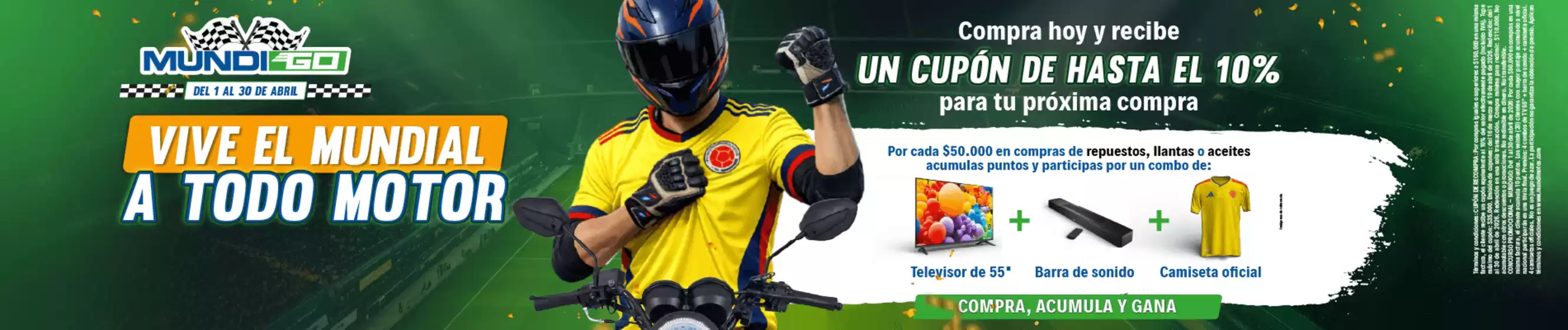 Catálogo Mundimotos en Fusagasugá | Vive el mundial a todo motor | 2026-04-23T00:00:00.000Z - 2026-04-30T00:00:00.000Z