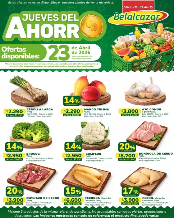 Catálogo Belalcazar en Charalá | Ofertas Belalcazar | 2026-04-23T00:00:00.000Z - 2026-04-23T00:00:00.000Z