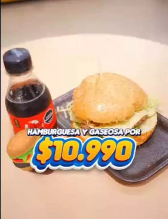 Catálogo MegaTiendas | Hamburguesa artesanal + bebida por solo $10.990 | 2026-04-24T00:00:00.000Z - 2026-04-26T00:00:00.000Z