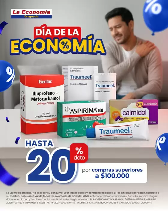 Catálogo Droguería la Economía en San Pedro de los Milagros | Ofertas principales para todos los cazadores de gangas | 2026-04-01T00:00:00.000Z - 2026-04-30T00:00:00.000Z
