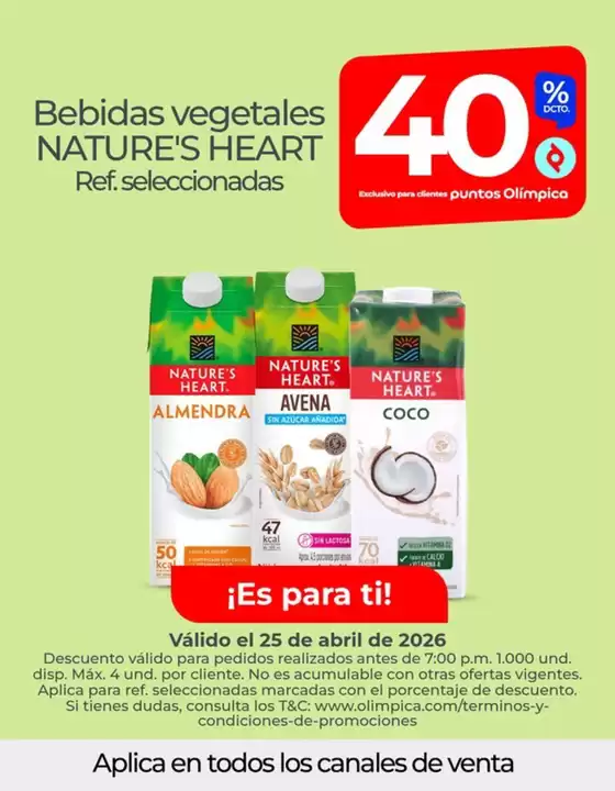 Catálogo Olímpica en Necoclí | Grandes descuentos en productos seleccionados | 2026-04-25T00:00:00.000Z - 2026-04-25T00:00:00.000Z