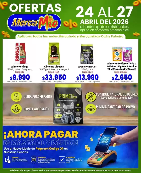 Catálogo MercaMío en Necoclí | Descuentos y promociones | 2026-04-24T00:00:00.000Z - 2026-04-27T00:00:00.000Z