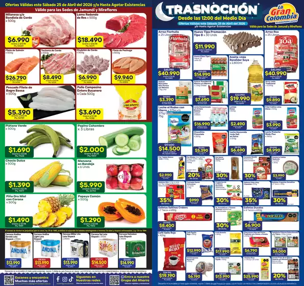 Catálogo La Gran Colombia en Necoclí | Ahorra ahora con nuestras ofertas | 2026-04-25T00:00:00.000Z - 2026-04-25T00:00:00.000Z
