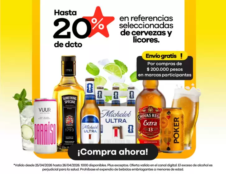 Catálogo Éxito en Necoclí | Ofertas y gangas exclusivas | 2026-04-25T00:00:00.000Z - 2026-04-26T00:00:00.000Z