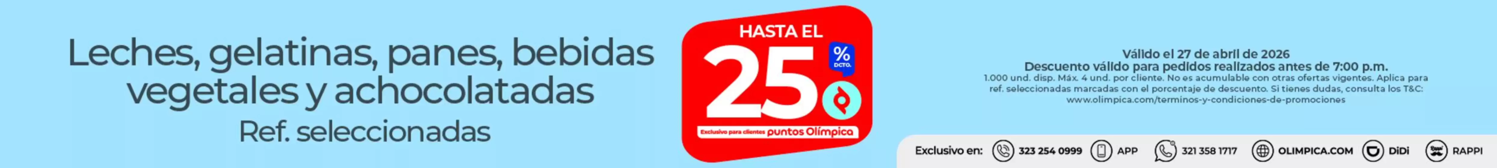 Catálogo Olímpica en Buga | Ofertas principales para todos los clientes | 2026-04-27T00:00:00.000Z - 2026-04-27T00:00:00.000Z