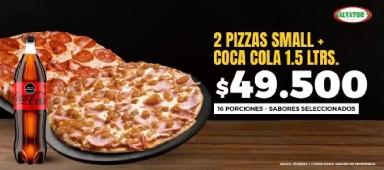 Catálogo Salvator's Pizza en Granada Antioquia | Ofertas | 2026-04-27T00:00:00.000Z - 2026-05-03T00:00:00.000Z