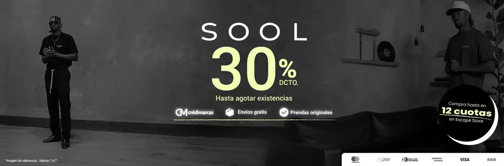 Catálogo Escape en Bucaramanga | Sool 30% OFF | 2026-04-29T00:00:00.000Z - 2026-05-03T00:00:00.000Z