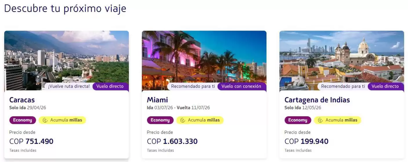 Catálogo Latam Airlines | Descubre tu próximo viaje | 2026-04-29T00:00:00.000Z - 2026-05-03T00:00:00.000Z