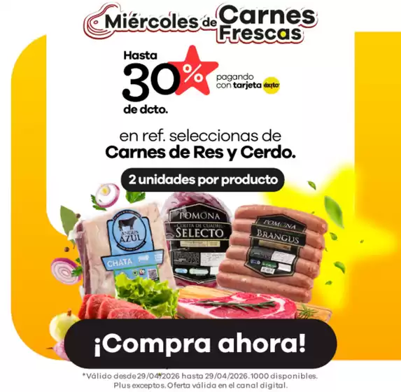 Catálogo Éxito en Palmira | Ahorra ahora con nuestras ofertas | 2026-04-29T00:00:00.000Z - 2026-04-29T00:00:00.000Z