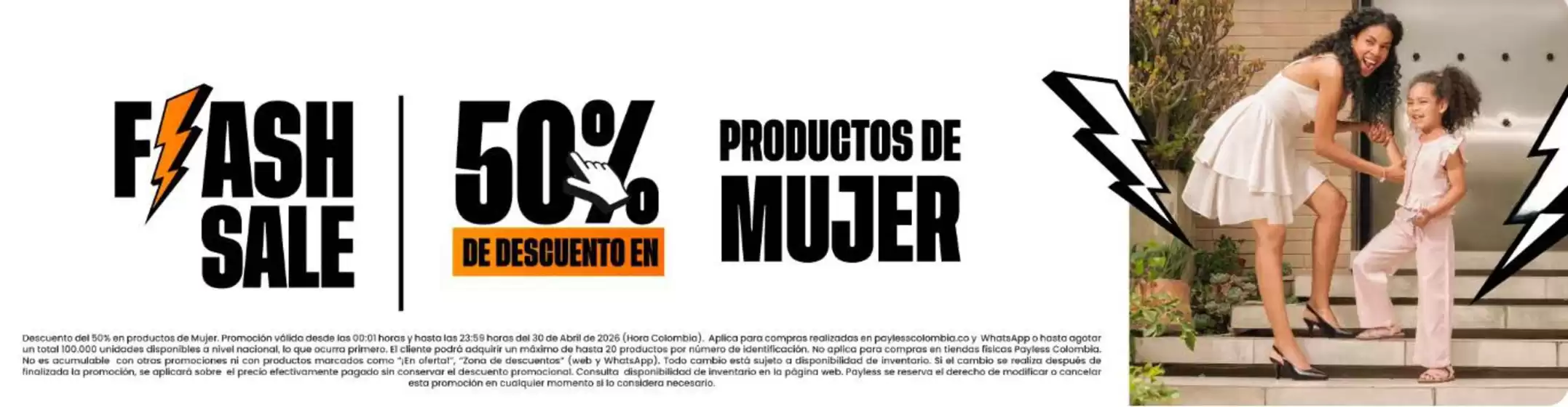 Catálogo Payless | Flash Sale 50% OFF  | 2026-04-30T00:00:00.000Z - 2026-04-30T00:00:00.000Z