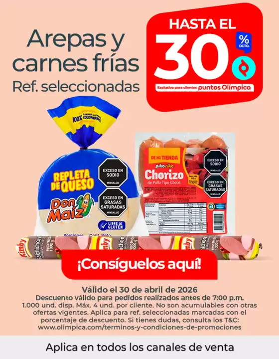 Catálogo Olímpica en Chinú | Excelente oferta para todos los clientes | 2026-04-30T00:00:00.000Z - 2026-04-30T00:00:00.000Z