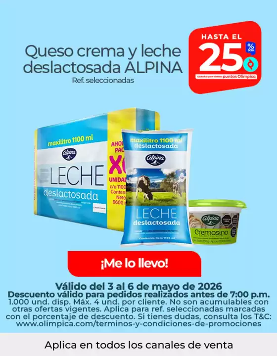Catálogo Olímpica en Cota | Ofertas principales para todos los cazadores de gangas | 2026-05-03T00:00:00.000Z - 2026-05-06T00:00:00.000Z