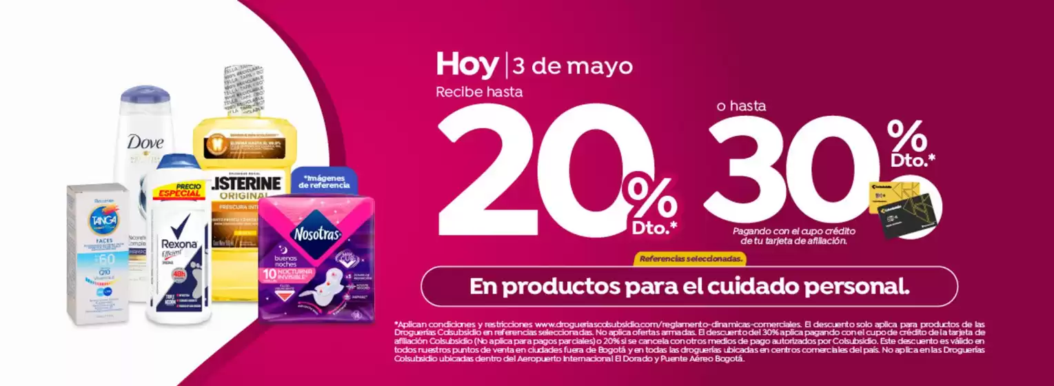 Catálogo Droguerías Colsubsidio | Excelente oferta para todos los clientes | 2026-05-03T00:00:00.000Z - 2026-05-03T00:00:00.000Z