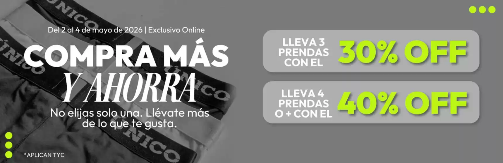 Catálogo Mundo Único | Lleva 3 con 30% OFF, lleva 4 o mas con 40% OFF | 2026-05-04T00:00:00.000Z - 2026-05-04T00:00:00.000Z