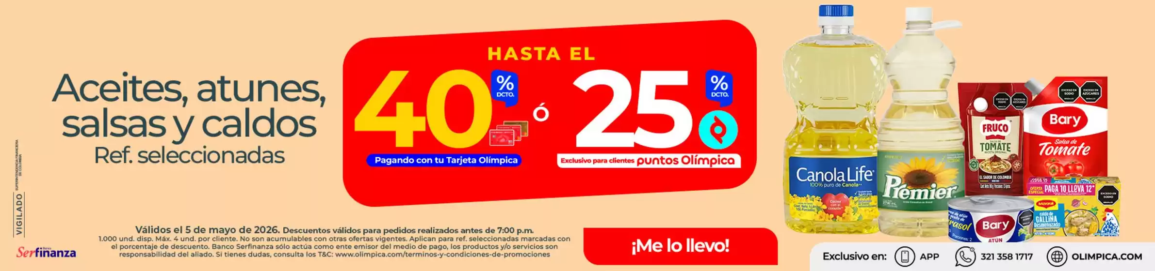 Catálogo Olímpica | Ofertas principales para todos los clientes | 2026-05-05T00:00:00.000Z - 2026-05-05T00:00:00.000Z