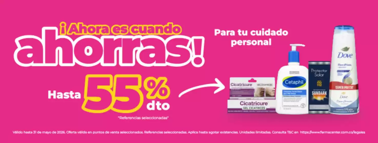 Catálogo Farmacenter en Bello | Ahora es cuando ahorras hasta 55% OFF | 2026-05-05T00:00:00.000Z - 2026-05-31T00:00:00.000Z