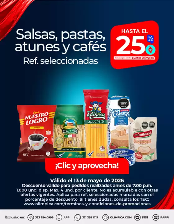 Catálogo Olímpica en Marinilla | Excelente oferta para cazadores de gangas | 2026-05-13T00:00:00.000Z - 2026-05-13T00:00:00.000Z