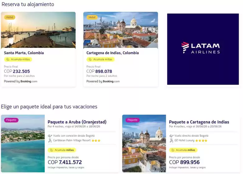 Catálogo Latam Airlines | Descubre tu próximo viaje | 2026-05-13T00:00:00.000Z - 2026-05-17T00:00:00.000Z
