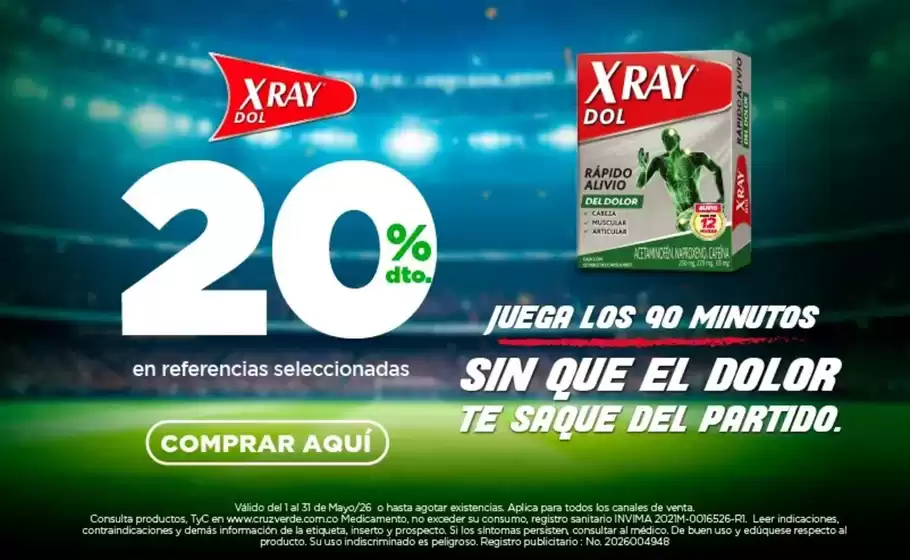 Catálogo Cruz verde en Tununguá | Excelente oferta para todos los clientes | 2026-05-01T00:00:00.000Z - 2026-05-31T00:00:00.000Z
