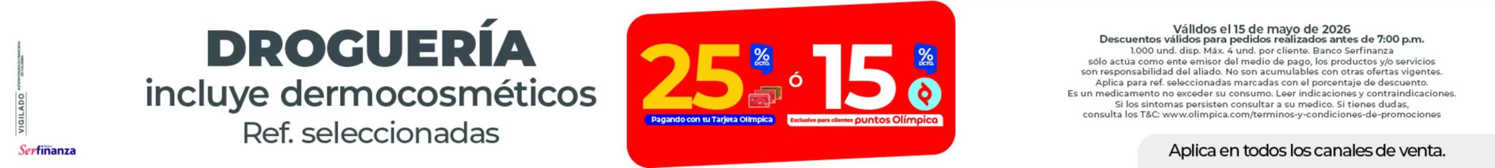 Catálogo Olímpica en Soacha | Ofertas principales para todos los clientes | 2026-05-15T00:00:00.000Z - 2026-05-15T00:00:00.000Z