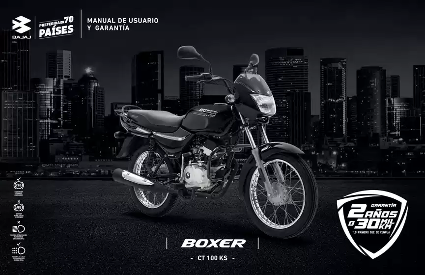 Catálogo Bajaj en Cali | Bajaj BOXER CT 100 KS | 2026-05-15T00:00:00.000Z - 2027-06-30T00:00:00.000Z