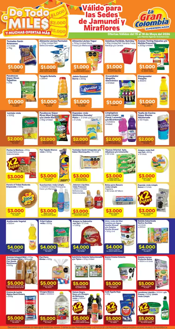 Catálogo La Gran Colombia en Soacha | Ofertas especiales atractivas para todos | 2026-05-15T00:00:00.000Z - 2026-05-18T00:00:00.000Z