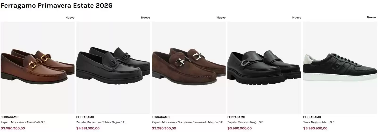 Catálogo Le Collezioni en Ibagué | Ferragamo Primavera Estate 2026 | 2026-05-15T00:00:00.000Z - 2026-05-20T00:00:00.000Z