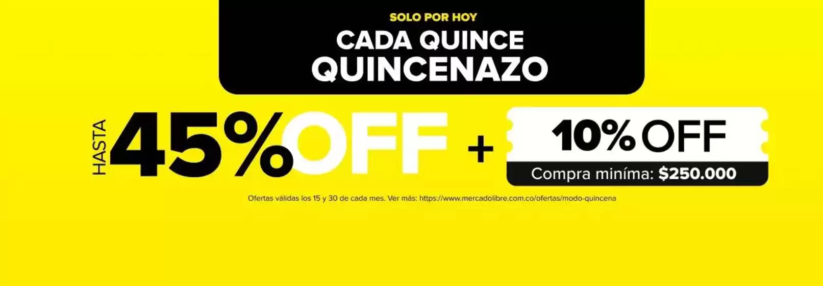 Catálogo Mercado Libre en Riohacha |  Ofertas Quincenazo Hasta 45% OFF +10% OFF compra mínima $250.00 | 2026-05-15T00:00:00.000Z - 2026-12-30T00:00:00.000Z