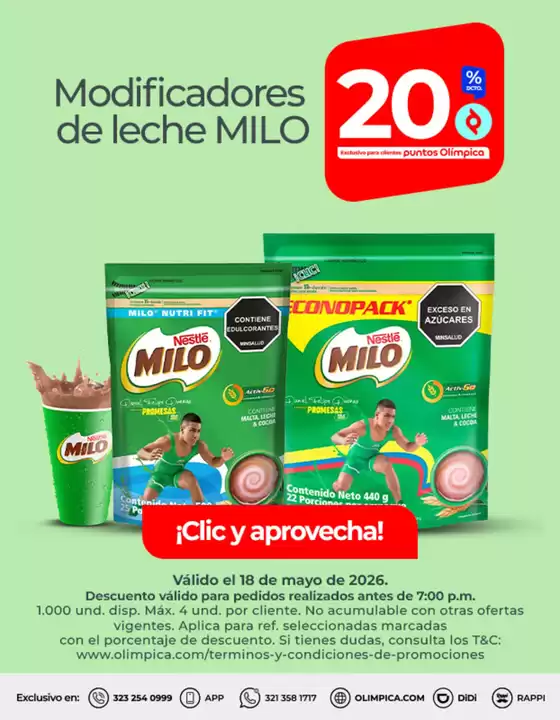 Catálogo Olímpica en Mosquera Cundinamarca | Gran variedad de ofertas | 2026-05-18T00:00:00.000Z - 2026-05-18T00:00:00.000Z
