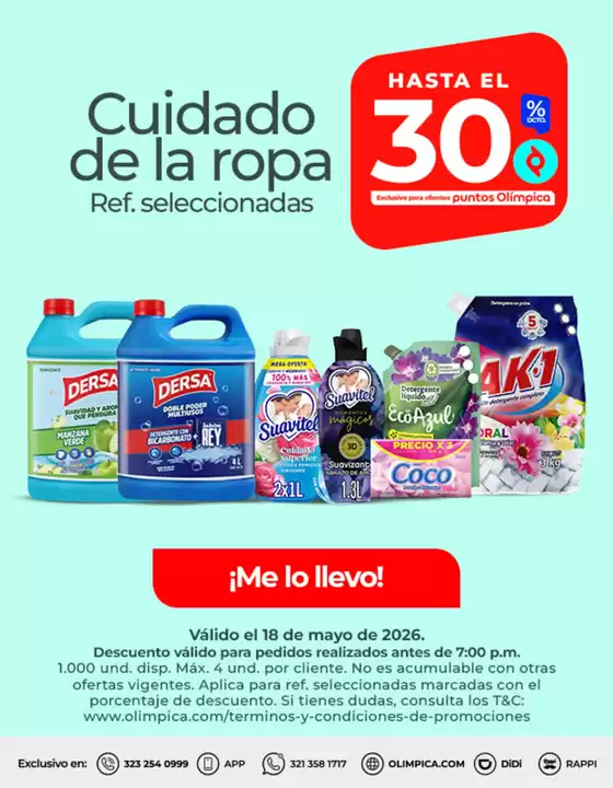 Catálogo Olímpica en Mosquera Cundinamarca | Ofertas especiales atractivas para todos | 2026-05-18T00:00:00.000Z - 2026-05-18T00:00:00.000Z