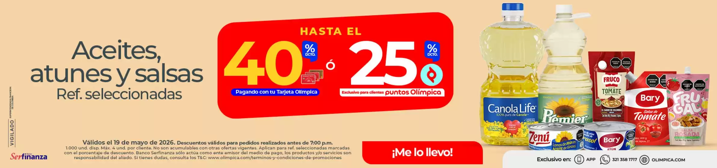 Catálogo Olímpica en Bogotá | Ofertas principales y descuentos | 2026-05-19T00:00:00.000Z - 2026-05-19T00:00:00.000Z