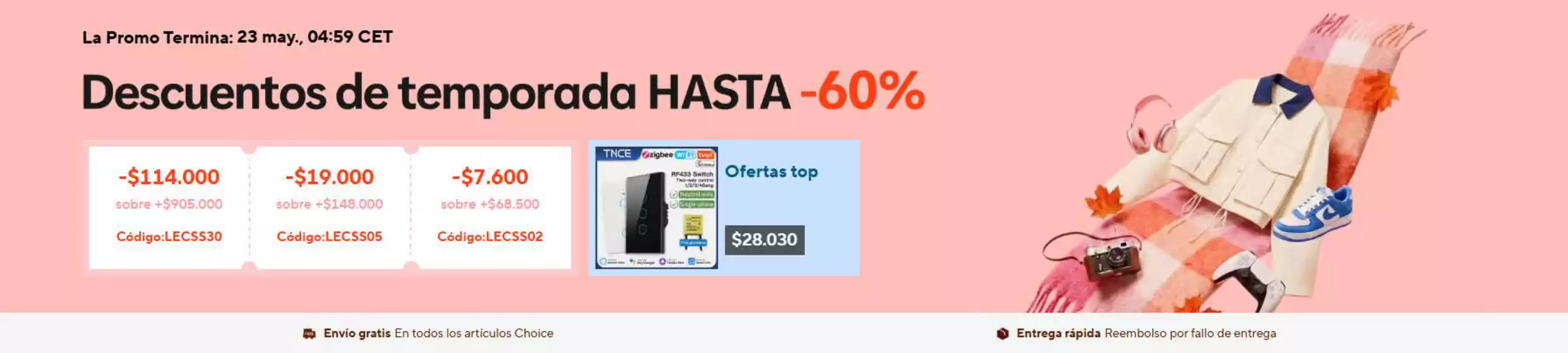 Catálogo Ali Express en Cúcuta | Destacados de temporada hasta -60%  | 2026-05-19T00:00:00.000Z - 2026-05-23T00:00:00.000Z