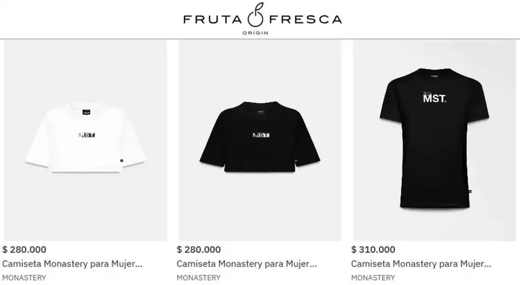 Catálogo Fruta Fresca en Soacha | Nueva colección de camisetas | 2026-05-28T00:00:00.000Z - 2026-05-31T00:00:00.000Z