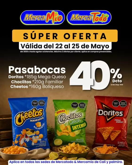 Catálogo MercaMío en Facatativá | Ofertas y gangas exclusivas | 2026-05-22T00:00:00.000Z - 2026-05-25T00:00:00.000Z