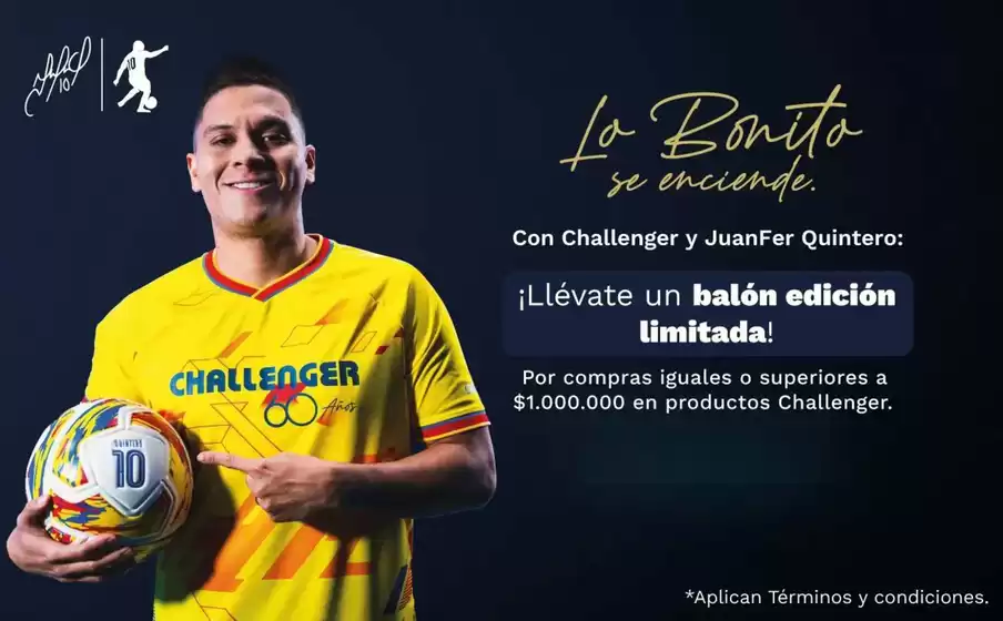 Catálogo Challenger en Zipaquirá | Por compras iguales o superiores a $1.000.000 en productos Challenger | 2026-05-22T00:00:00.000Z - 2026-07-31T00:00:00.000Z