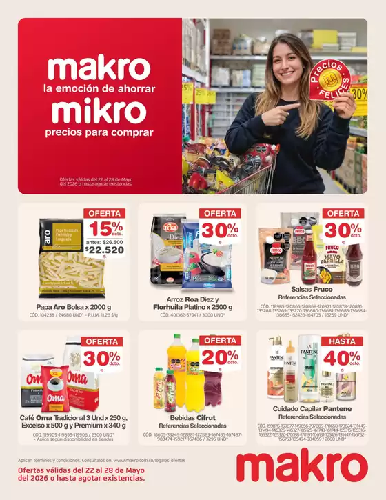Catálogo Makro en Facatativá | Ofertas exclusivas para nuestros clientes | 2026-05-22T00:00:00.000Z - 2026-05-28T00:00:00.000Z